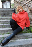 Sparkling Merino English rib Handknitted Sweater