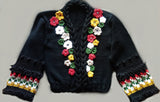 Designer HandKnitted Wool Cardigan with volume embroidery