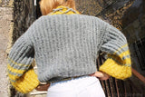 Mohair Oversized Hand knit Women's cardigan