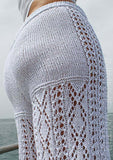 Designer Hand Knitted White Pants