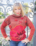 Designer Hand Knitted Mohair Multicolor Sweater