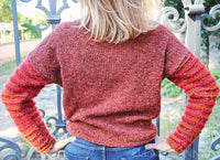 Designer Hand Knitted Mohair Multicolor Sweater