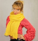 Yellow Wool Scarf