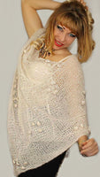 Ivory Boho Weddings Alpaca Wool Shrug