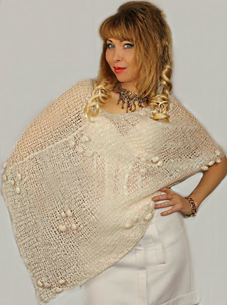 Ivory Boho Weddings Alpaca Wool Shrug