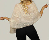 Ivory Boho Weddings Alpaca Wool Shrug