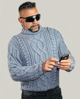 Handmade woolen sweater design for outlet man